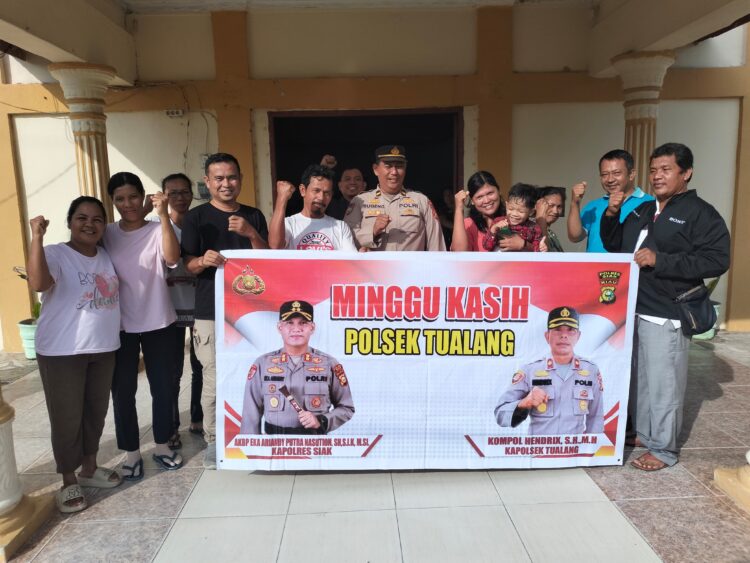 Polsek Tualang Gelar Minggu Kasih