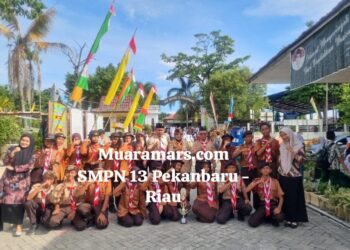 Peringatan Hari Pramuka ke-64″ SMPN 13 Pekanbaru Raih Juara III