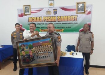 Pisah Sambut Kapolsek Kampar Kiri di Hadiri Camat