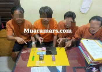 Pesta Sabu” Empat Pria Diringkus Polsek Siak Hulu