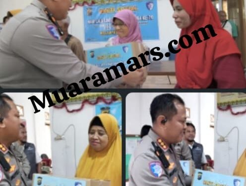 Ditlantas Polda Riau Gelar Bakti Sosial, 200 Paket Sembako Dibagikan