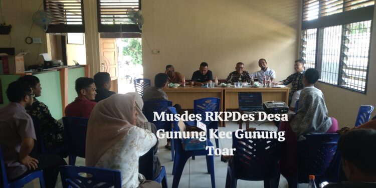 Kepala Desa Gunung Hadiri Musdes RPKDes TA 2026