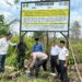 Kapolsek Tambang Lakukan Pemasangan Plang Peringatan Larangan Kegiatan di Areal Bekas Kebakaran Hutan dan Lahan (Karhutla),