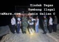 TNI – POLRI Sikat Terus Tambang Ilegal Galian C, Kali Ini di Desa Sungai Potai