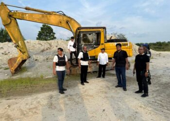 Kali ini Tambang Ilegal di Tindak Tim Polres Kampar dan Intel Kodim 0313/KPR di Kelurahan Pasir Sialang Kec Bangkinang