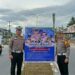 Polres Siak Pasang 18 Spanduk Himbauan Keselamatan Lalu Lintas dalam Rangka Operasi Zebra LK 2025
