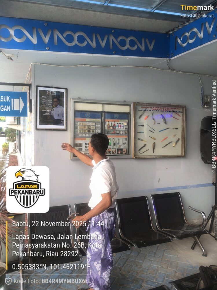 Lapas Pekanbaru Terus Pembenahan Fasilitas Kantor di Bawah Komando Kalapas Yuniarto