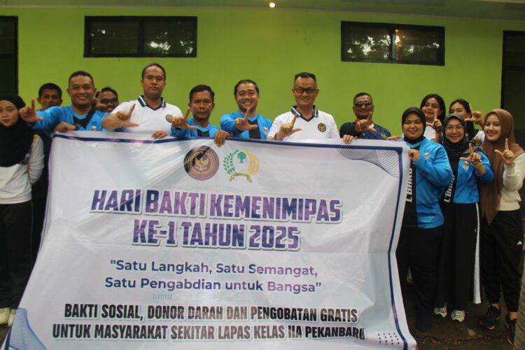 Lapas Pekanbaru Laksanakan Kerja Bhakti Sosial
