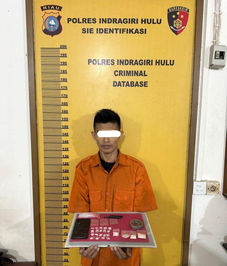 Satres Narkoba Polres Inhu Grebek Pengedar Shabu di Dua Desa Aliran Sungai Indragiri