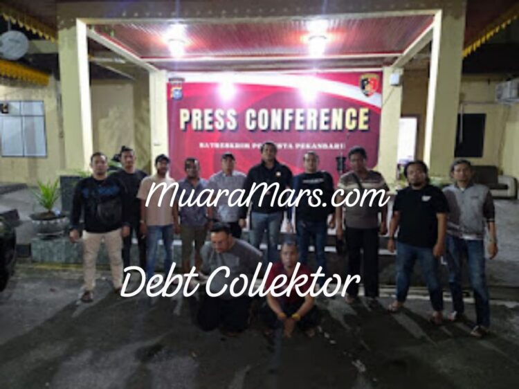 Dua Orang Debt Collektor (DC) Lesing Ditangkap Resmob Polresta Pekanbaru