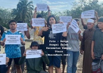 Warga Desa Sungai Jalau Desak Bupati Kampar dan Dinas ESDM Riau Cabut Izin Kuari PT KKU