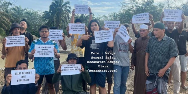 Warga Desa Sungai Jalau Desak Bupati Kampar dan Dinas ESDM Riau Cabut Izin Kuari PT KKU