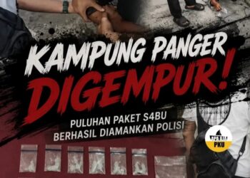 Kampung Panger Kembali Digempur, Puluhan Paket Sabu Diamankan Polisi