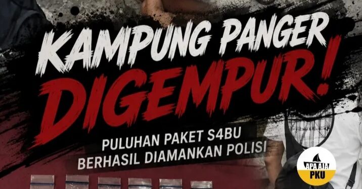 Kampung Panger Kembali Digempur, Puluhan Paket Sabu Diamankan Polisi